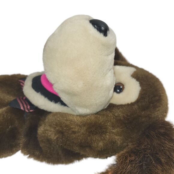 Vintage 24K Polar Puff Special Effects Plush Hand Puppet Puppy Dog Brown Hound - Picture 9 of 11